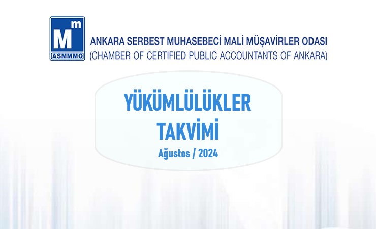 Yükümlülükler Takvimi – Ağustos / 2024