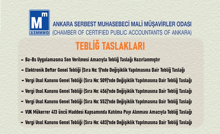 Tebliğ Taslakları