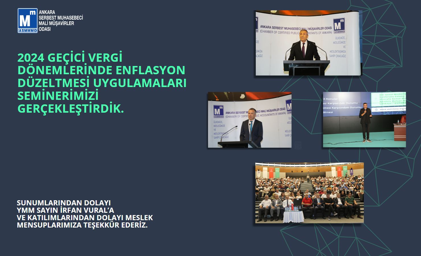 2024 Geçici Vergi Dönemlerinde Enflasyon Düzeltmesi Uygulamaları Seminerimizi Gerçekleştirdik