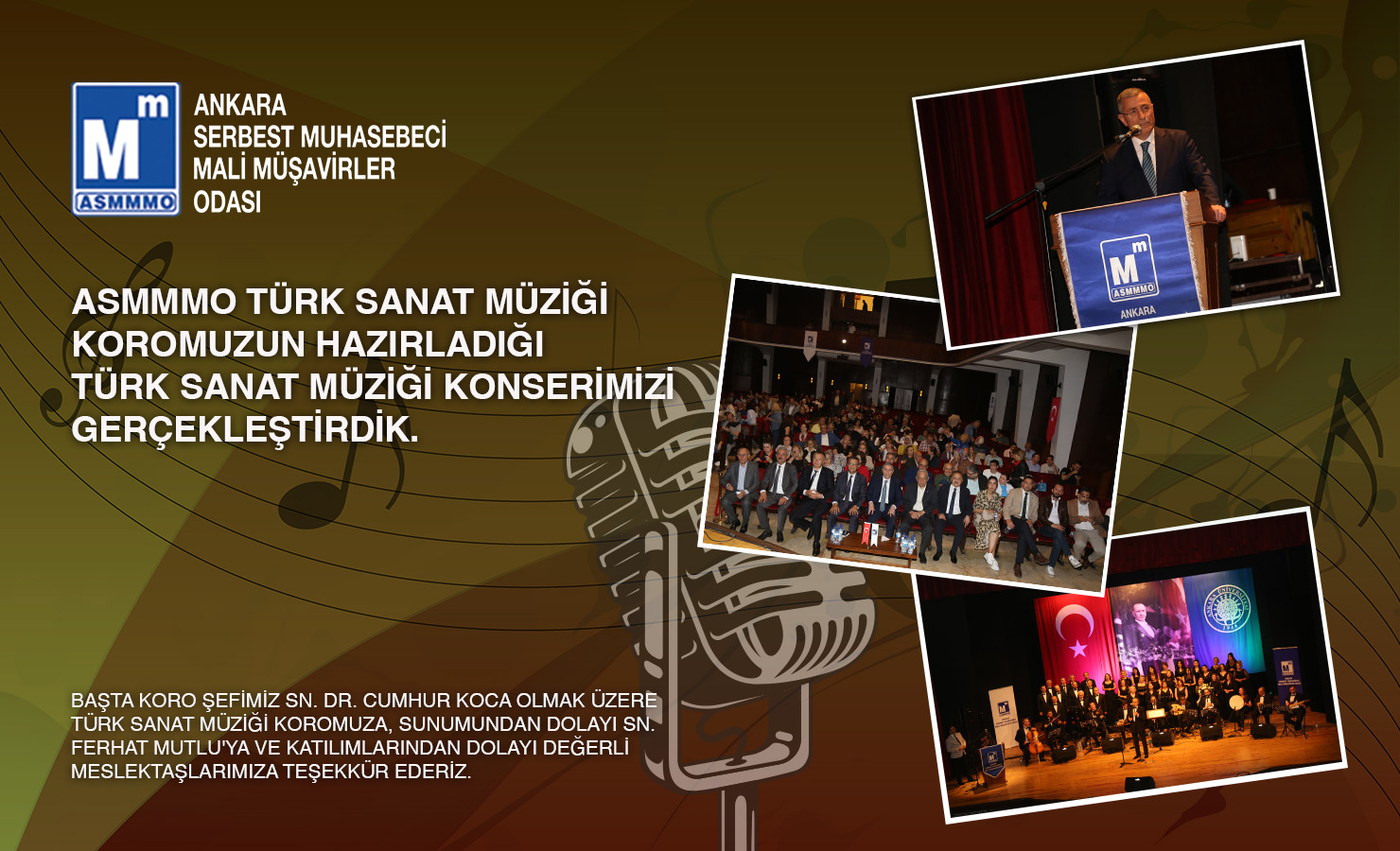 ASMMMO Türk Sanat Müziği Korosu Konserimizi Gerçekleştirdik