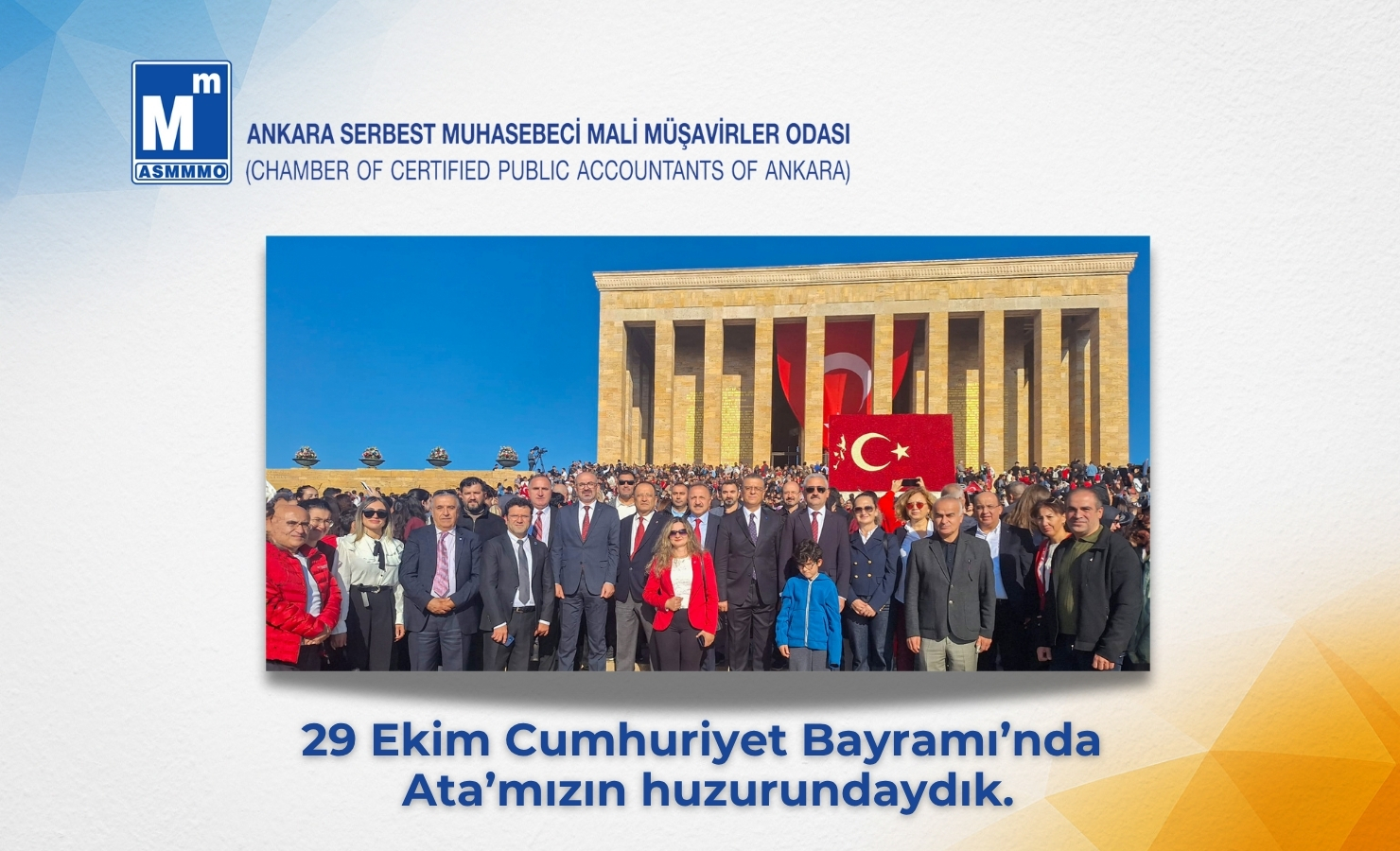 29 Ekim Cumhuriyet Bayramı'nda Ata'mızın huzurundaydık.