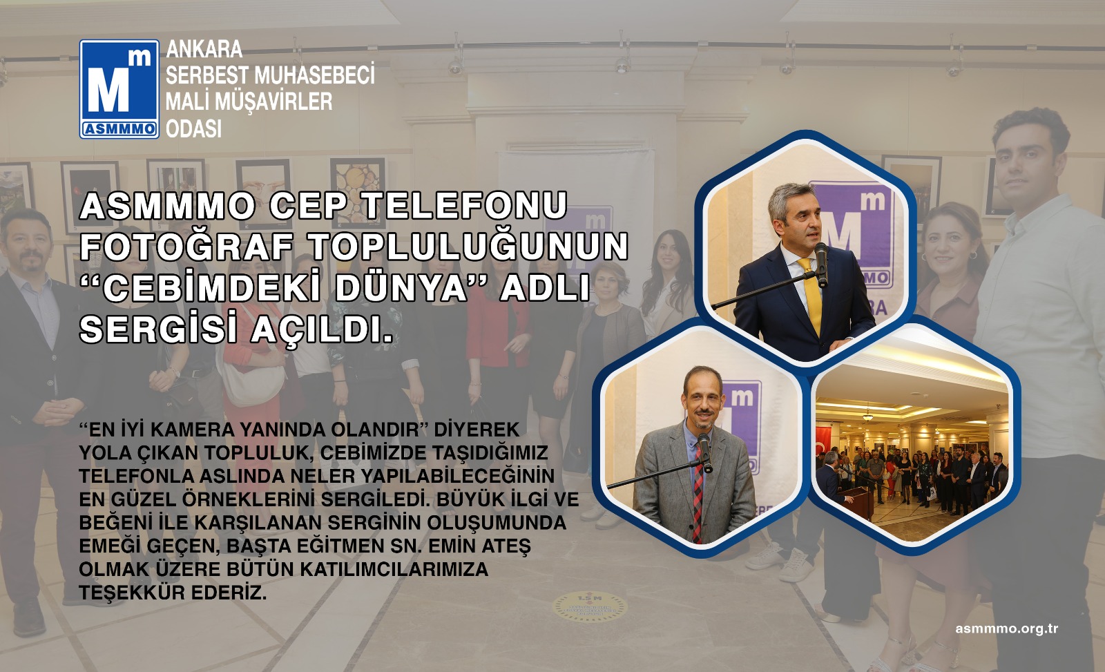ASMMMO Cep Telefonu Fotoğrafçılığı Sergisi Açıldı.