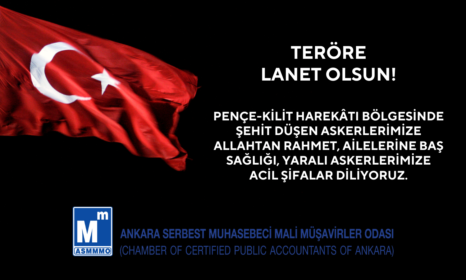 TERÖRE LANET OLSUN!