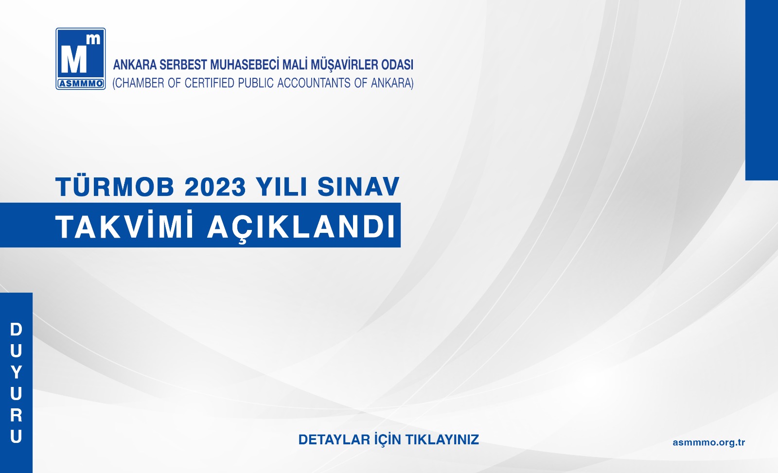 2023 Yılı Sınav Takvimi, Sınav ve Eğitim Ücretleri yayınlanmıştır.