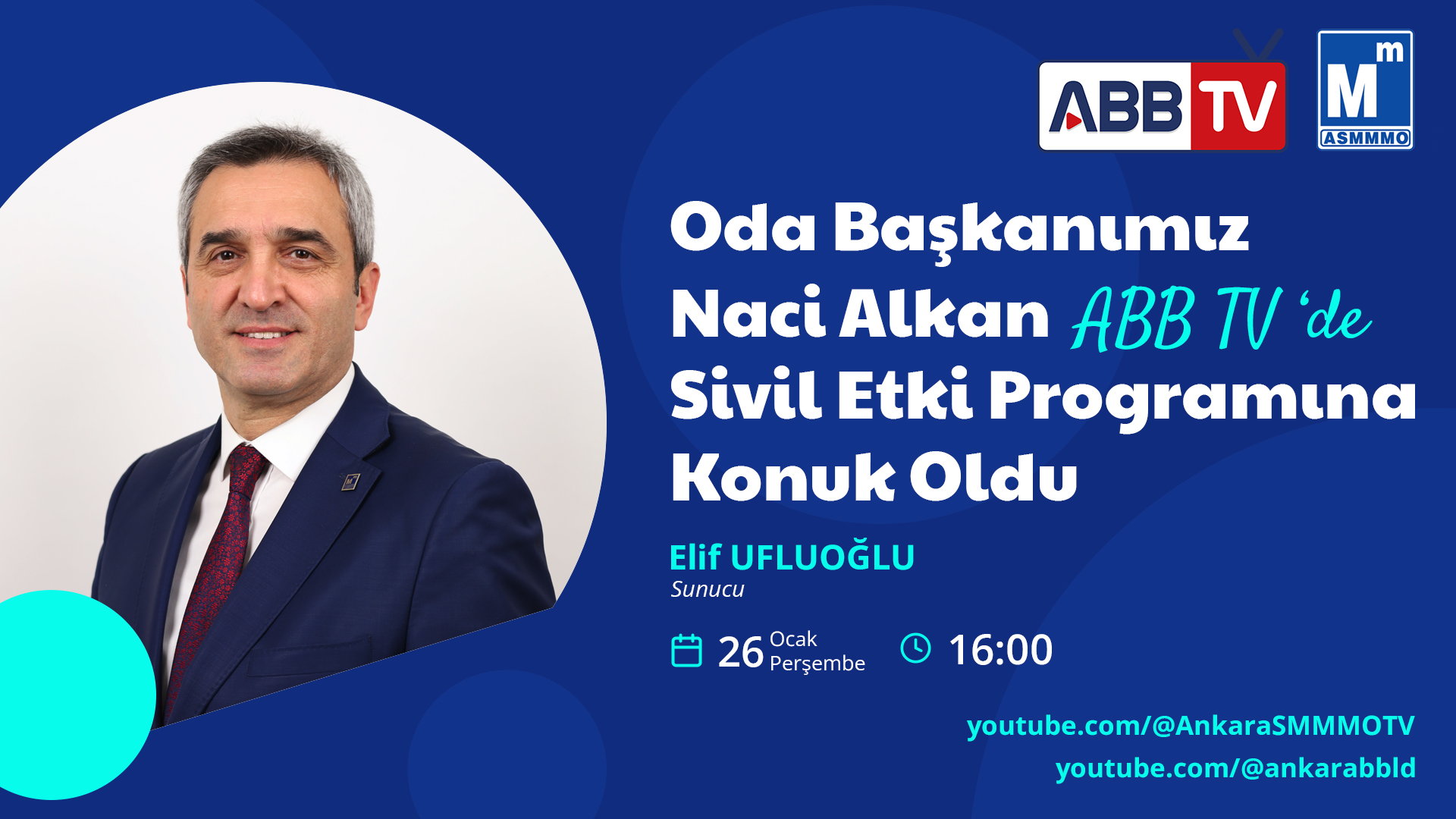 Oda Başkanımız Naci ALKAN ABB TV'de Sivil Etki Programına Konuk Oldu