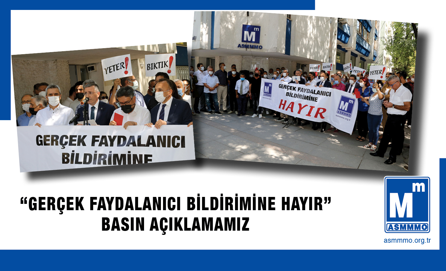 "Gerçek Faydalanıcı Bildirimine Hayır" Basın Açıklamamız